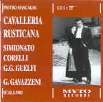 Mascagni: Cavalleria rusticana-Live '63/Corelli/Simionato